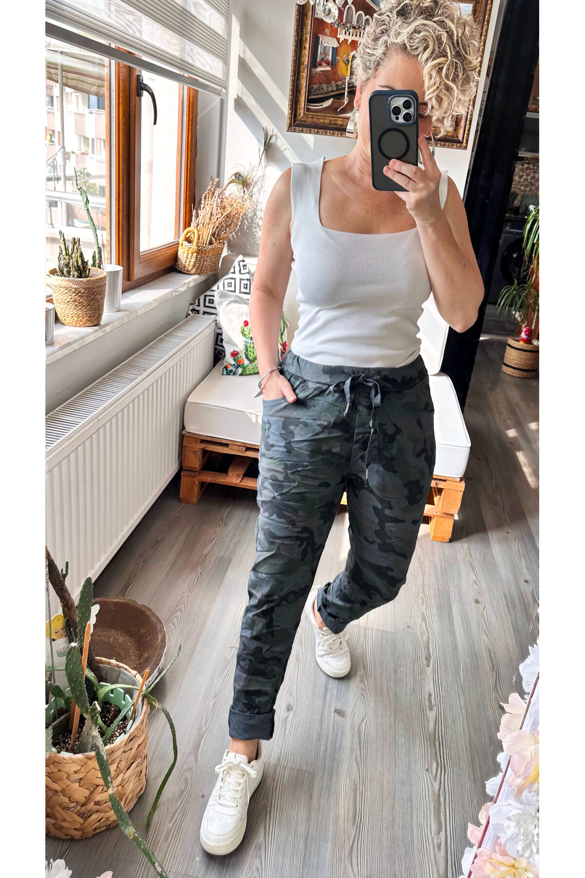 Lazza İtalyan Sihirli Kamuflaj Pantolon Gri