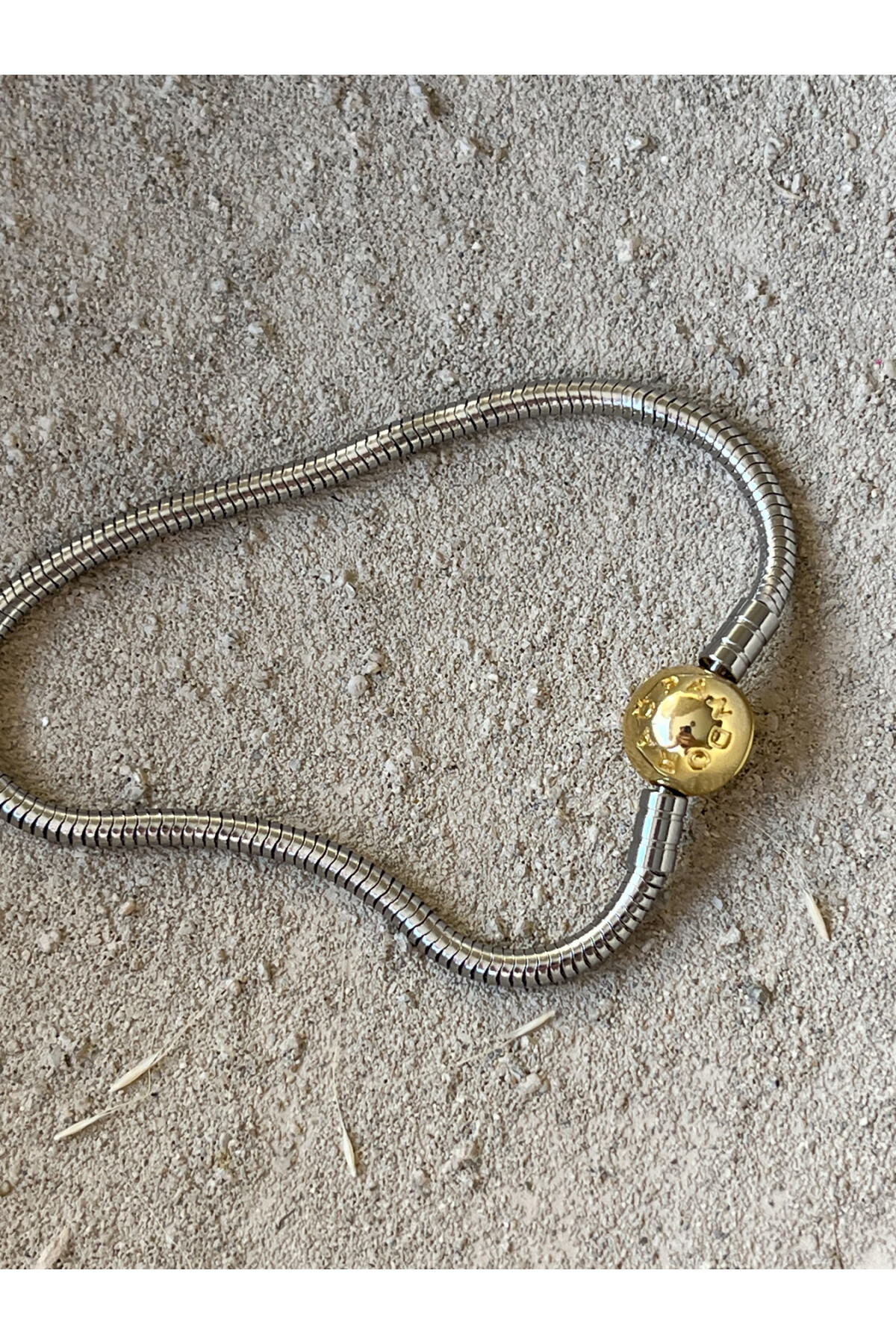 Pn Dora Gold Silver Tasarım Bileklik