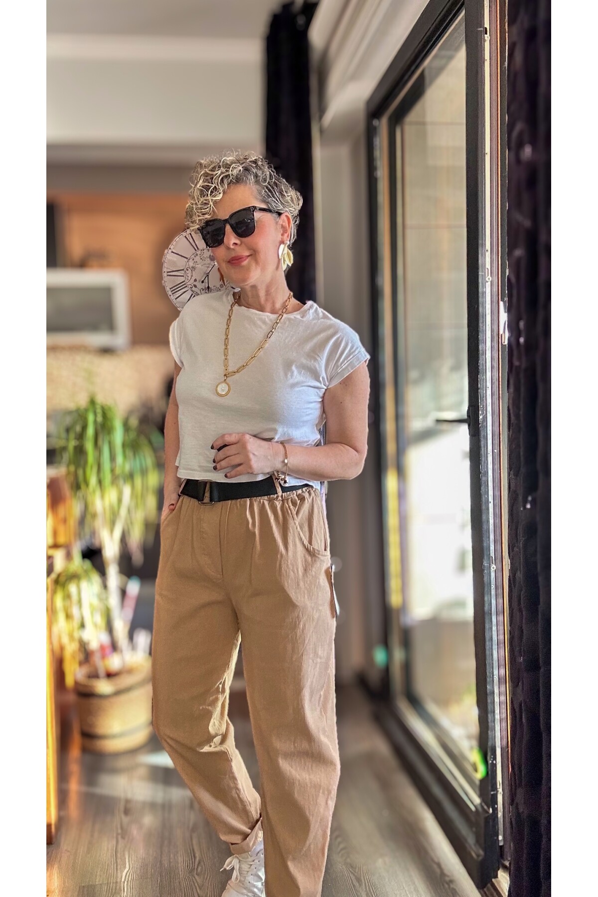 Capello İtalyan Balon Kemerli Pantolon Camel