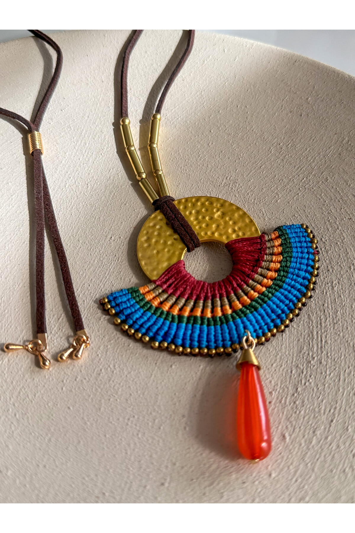 Chaka Etnik Doğal Taş Kolye