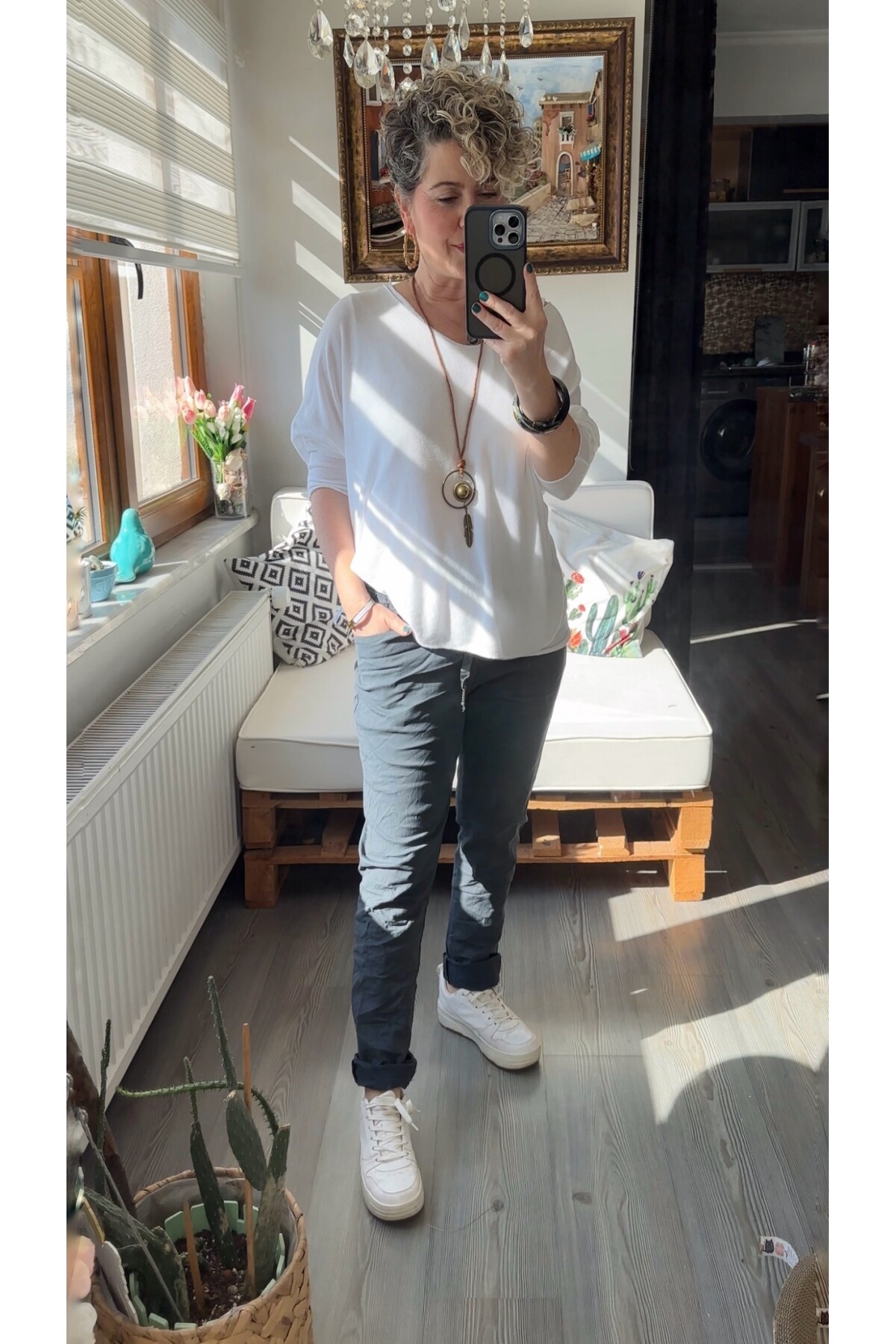 Nino İtalyan Sihirli Pantolon Gri