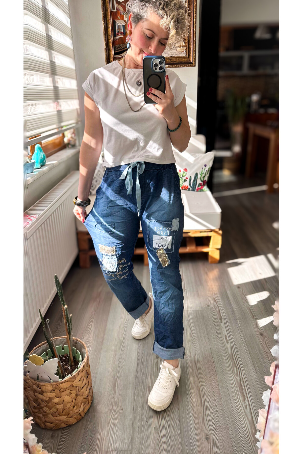 Nox İtalyan Pul Payet Detay Likralı Jean Pantolon