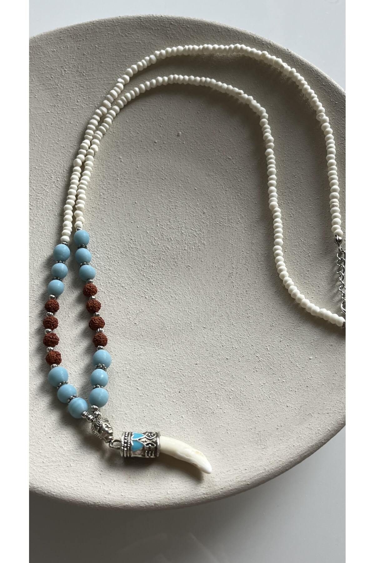 Ritmus Doğal Etnik Taş Kolye