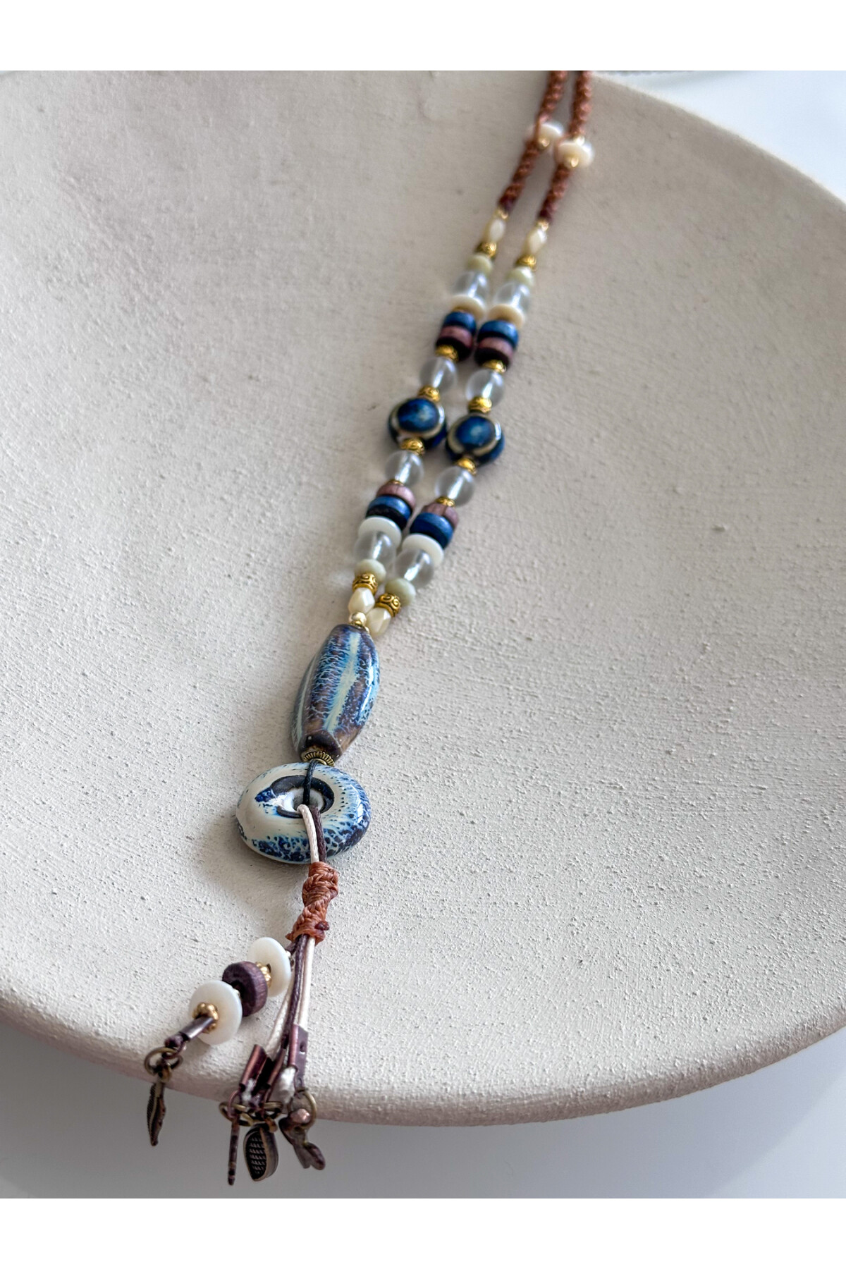 Sinni Doğal Taş Etnik Kolye