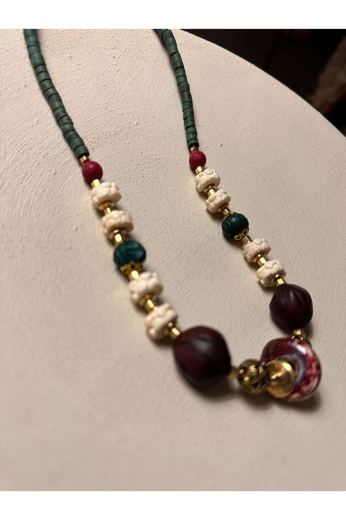 Tolle Doğal Taş Etnik Kolye