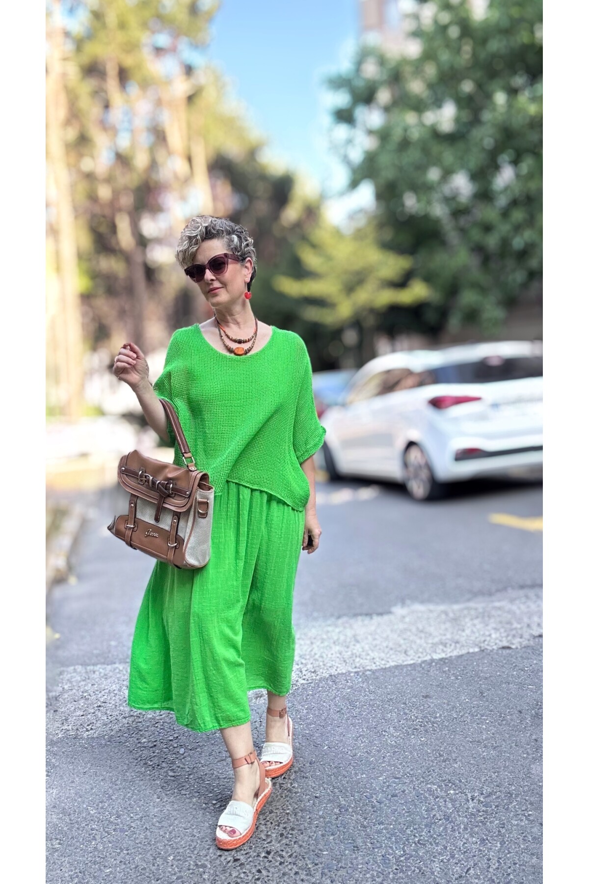 Abitare İtalyan Fisto File Detay Vip Elbise Neon Yeşil