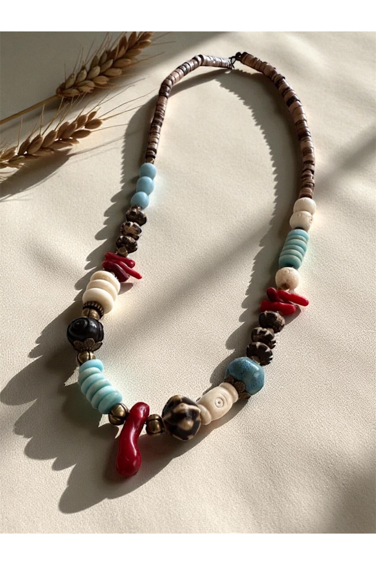 Carry Doğal Taş Etnik Kolye