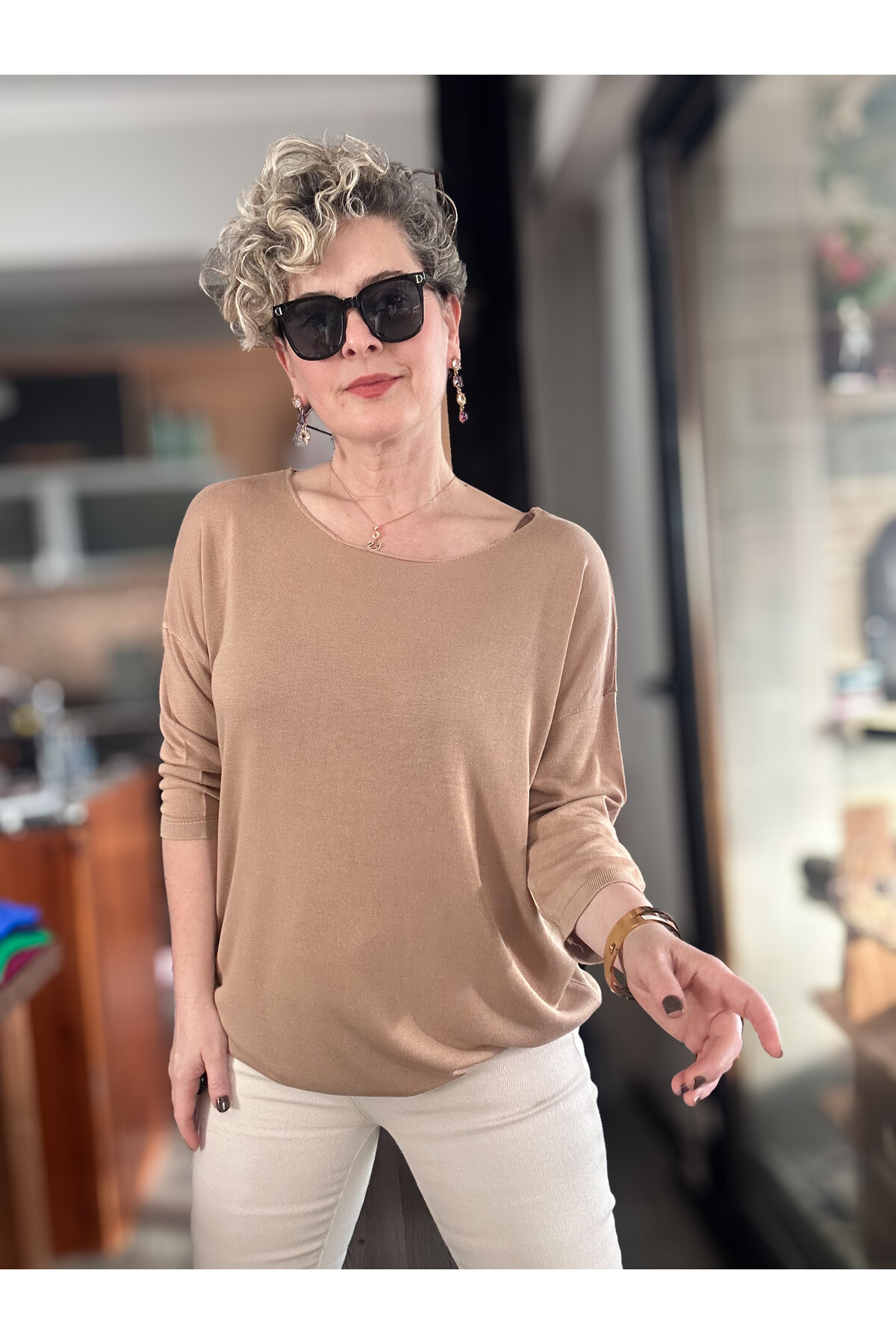 Cuppa Yuvarlak Yaka Mevsimlik Vizon Basic Triko