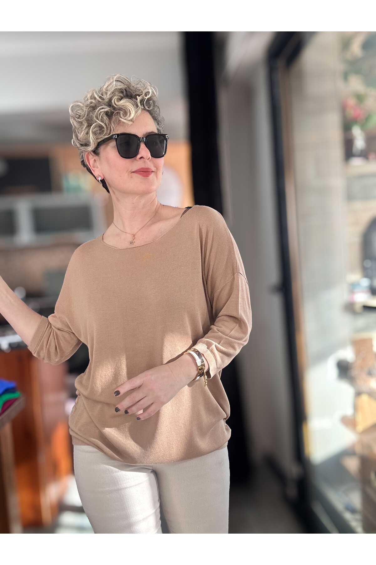 Cuppa Yuvarlak Yaka Mevsimlik Vizon Basic Triko