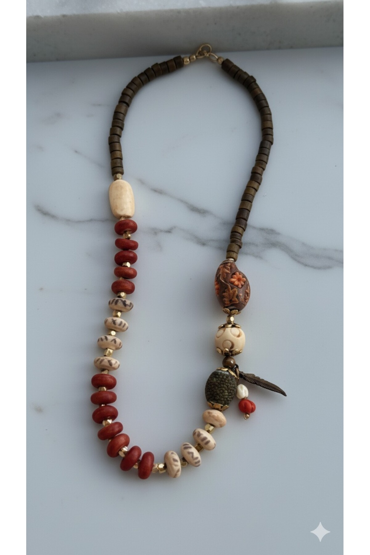 Dontis Doğal Taş Etnik Kolye