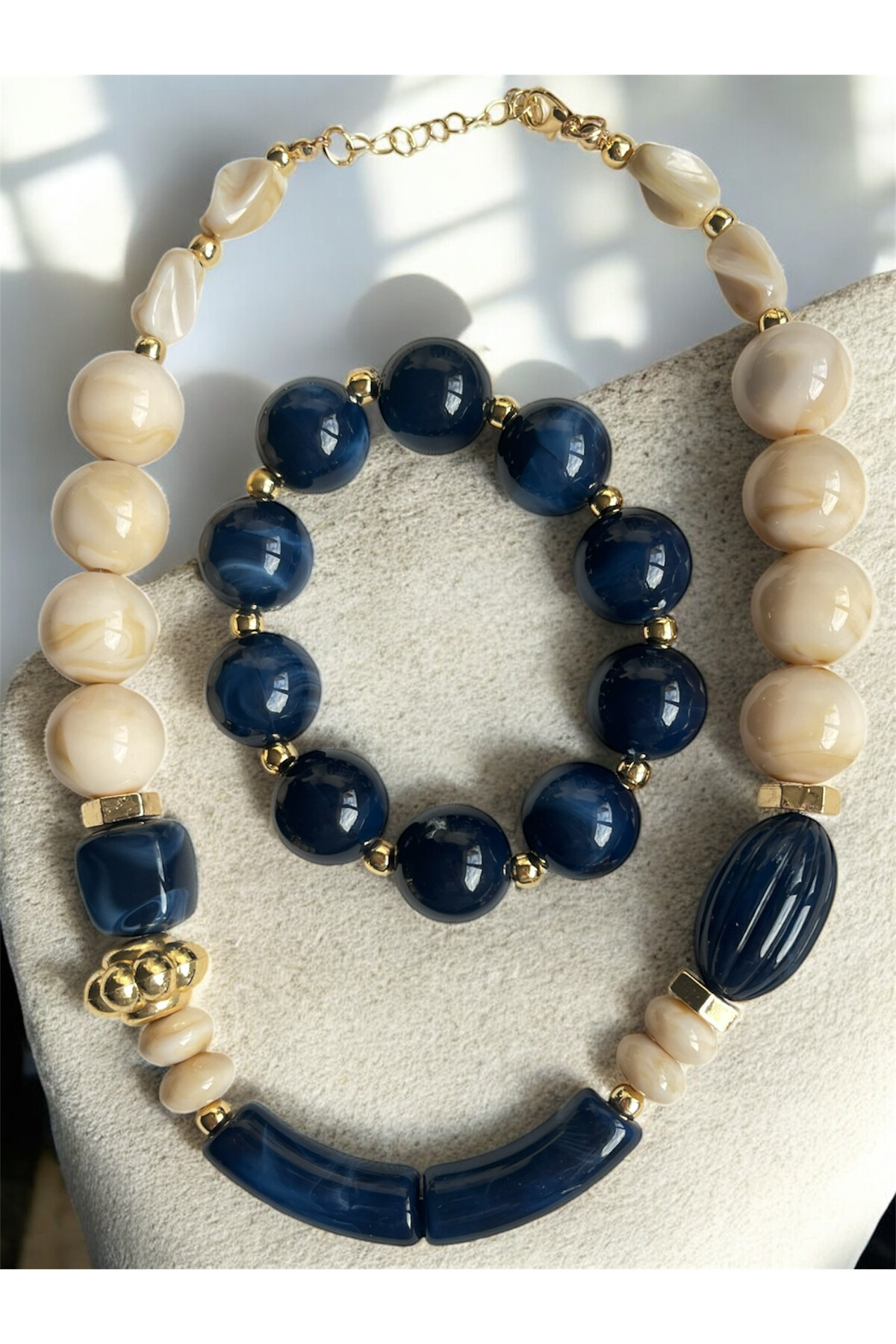 Lasso Bileklikli Çoklu Kolye