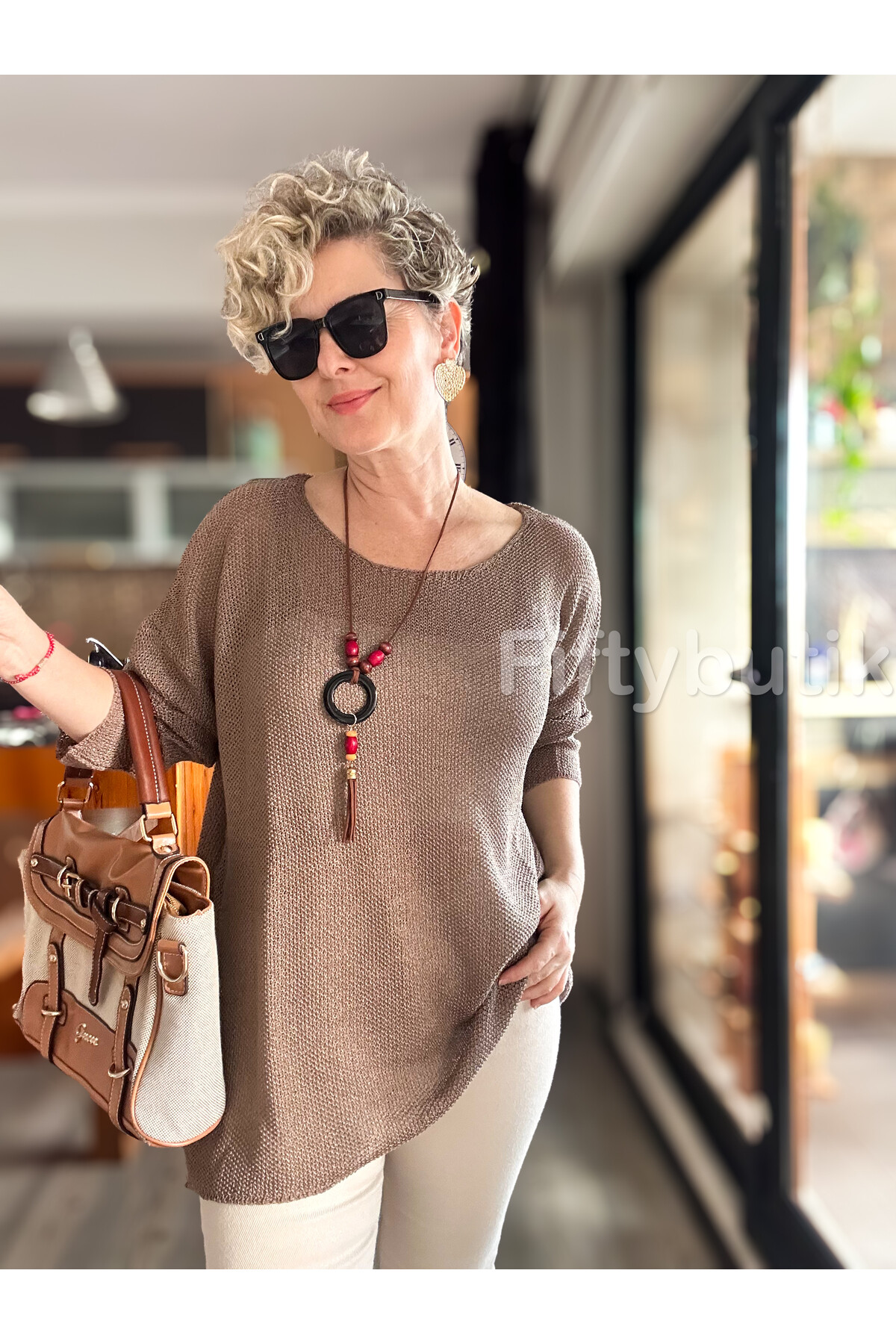 Meggis Kolyeli Tasarım Merserize Vizon