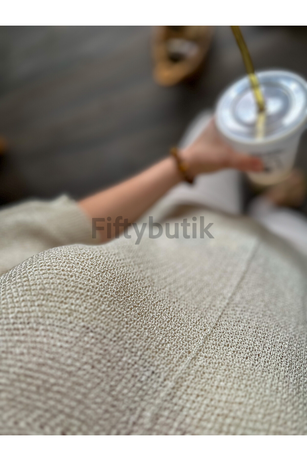 Miatta Tasarım Merserize Bluz Ekru