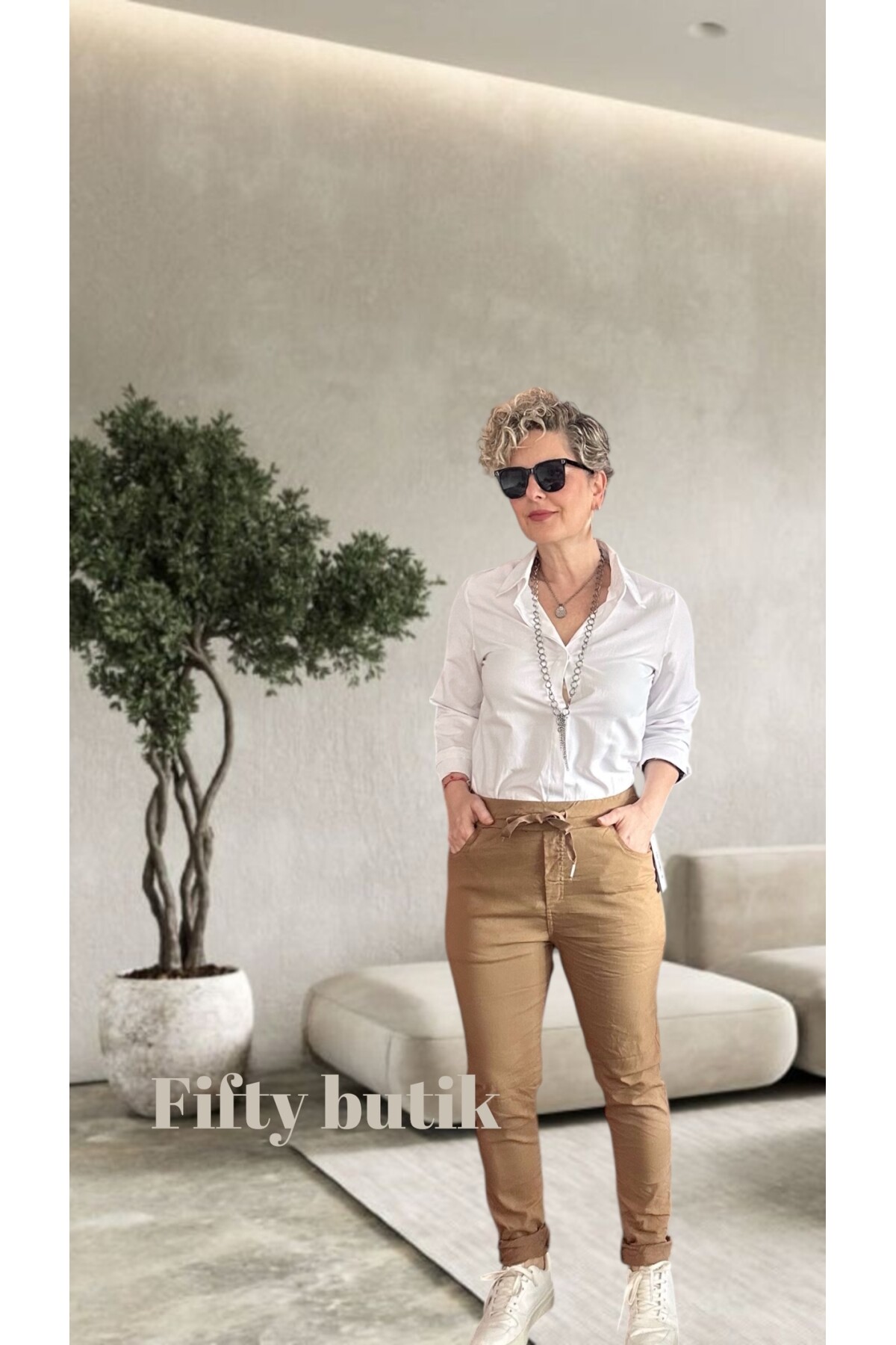 Nino İtalyan Sihirli Pantolon Camel