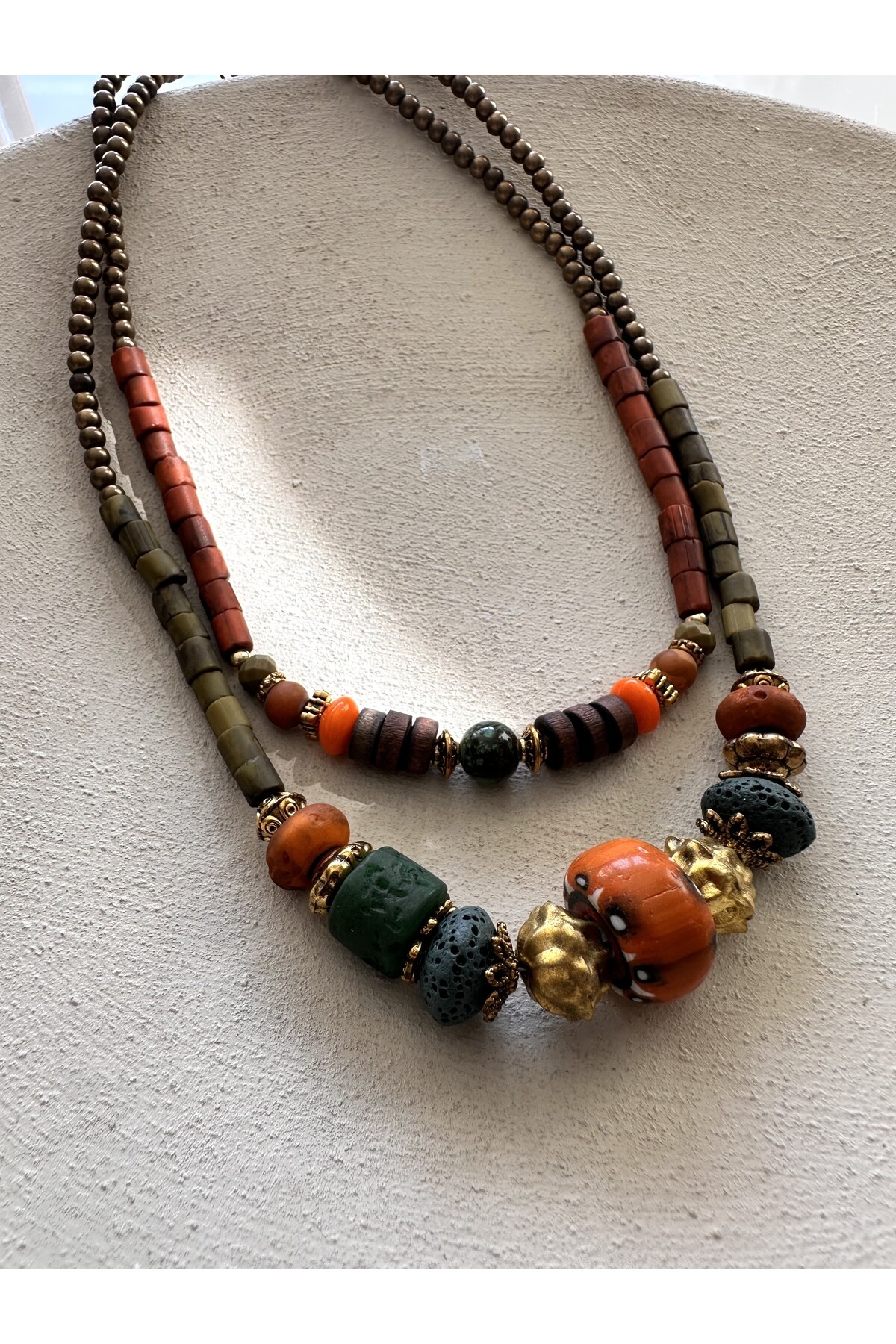 Ornera Doğal Taş Etnik Kolye