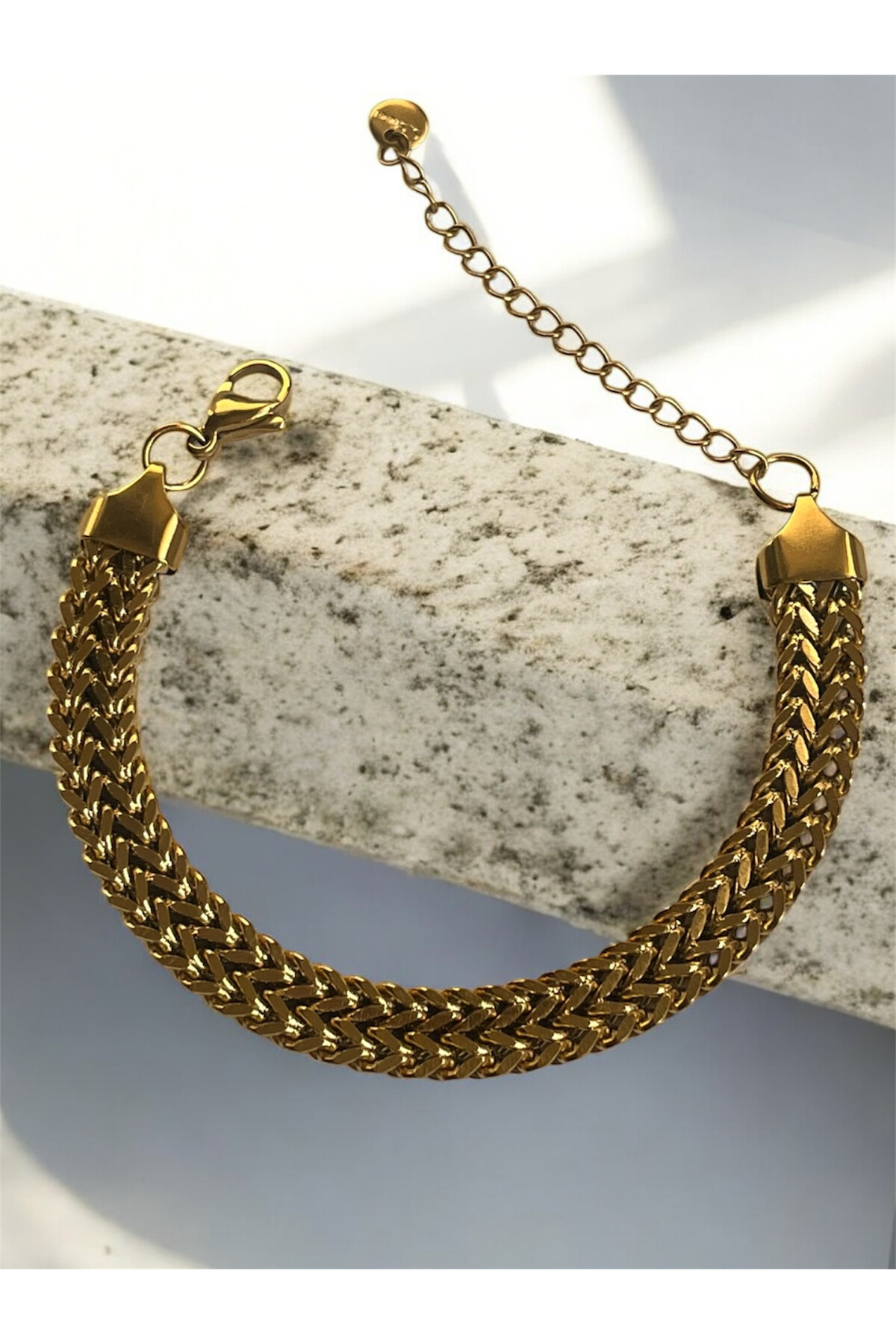 Saluska Gold And Silver Çelik Bileklik