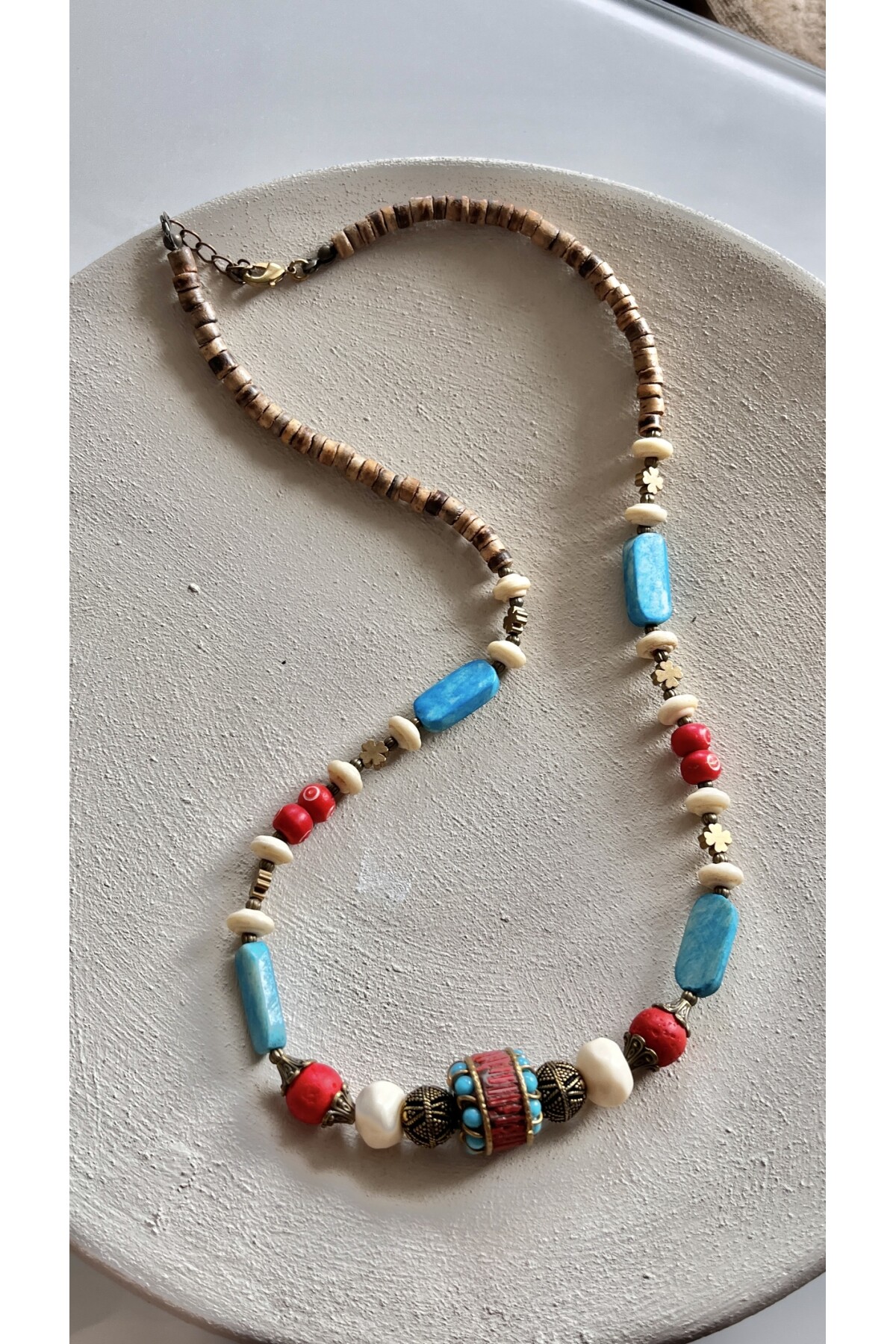 Sano Doğal Taş Etnik Kolye