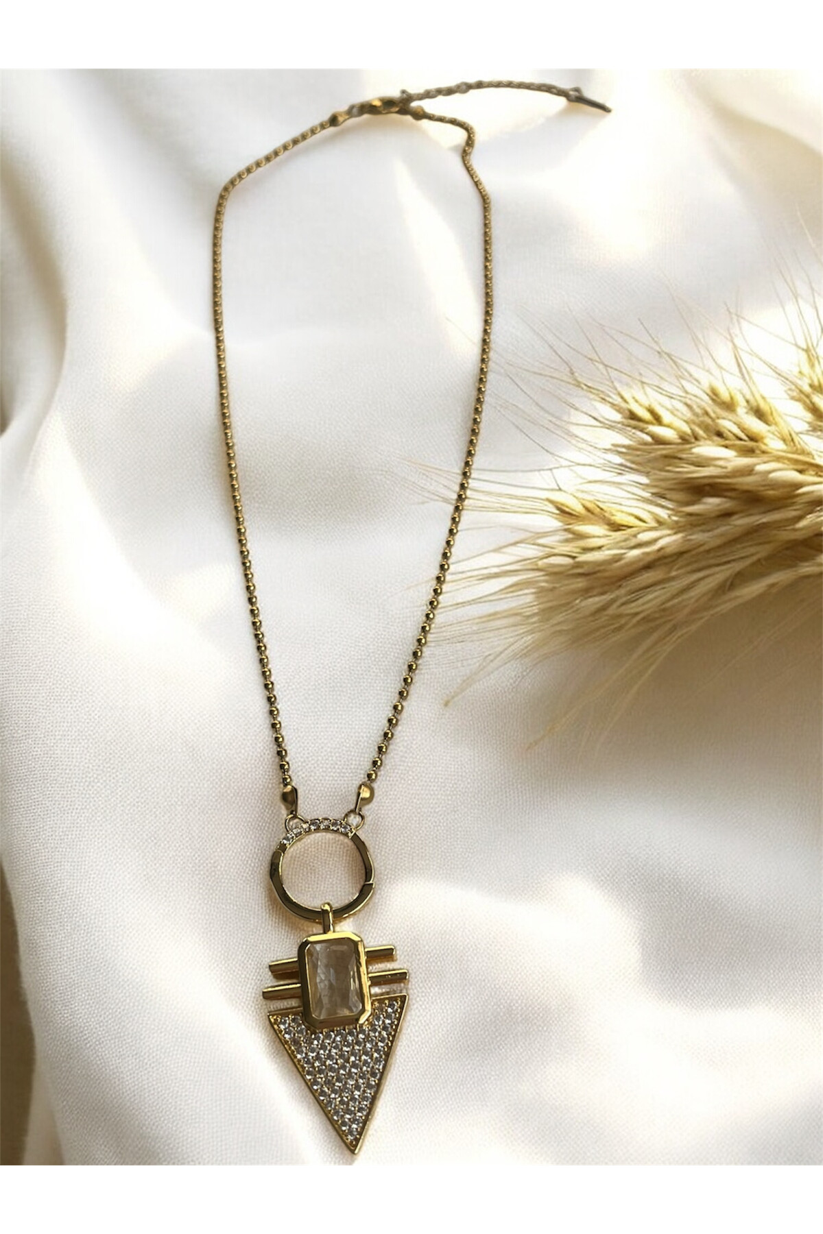 Sublim Çelik Trend Detay Kolye