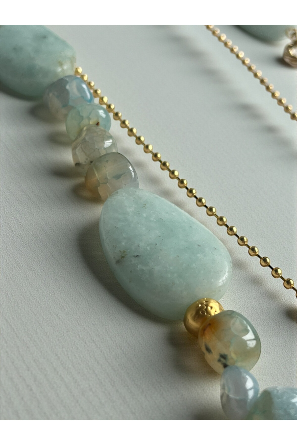 Aquamarine VIP Doğal Taş Kolye