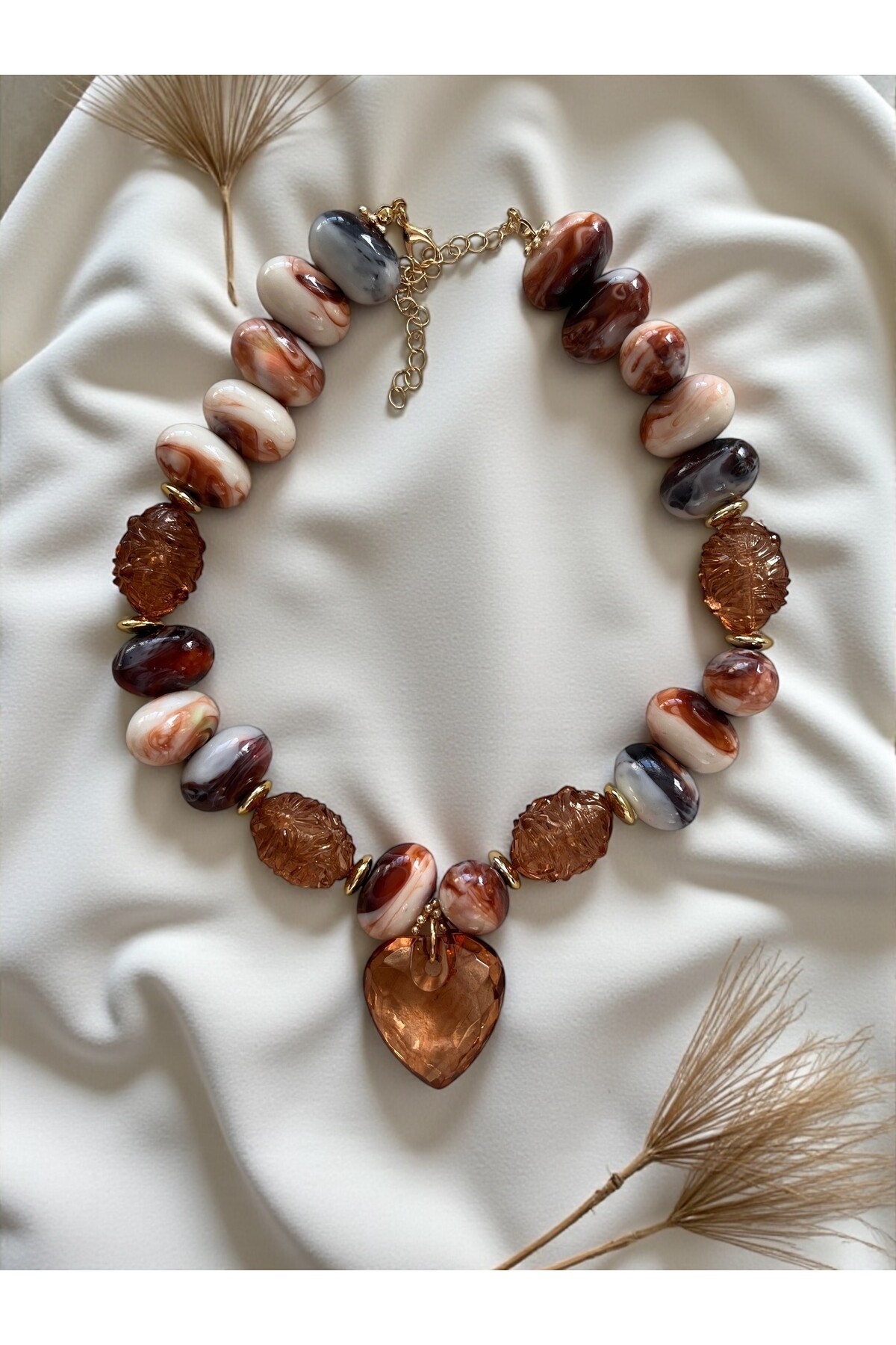 Zonda Tahta Boncuk Etnik Kolye