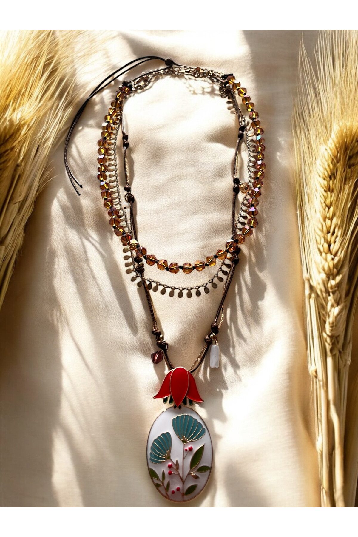 Zra model Lale Çoklu Kolye