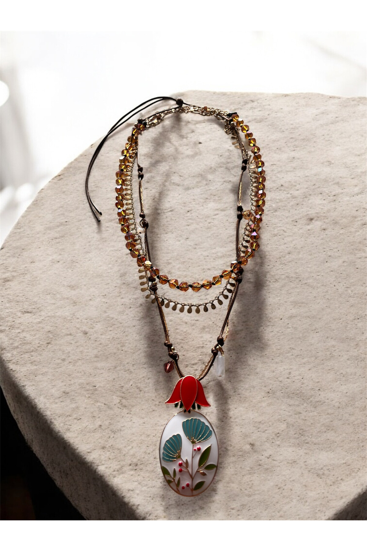 Zra model Lale Çoklu Kolye