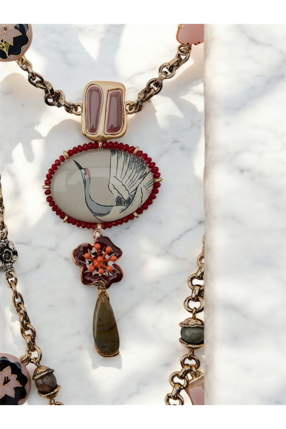 ZRA Modell Pelka Çoklu Silver Gold  Kolye