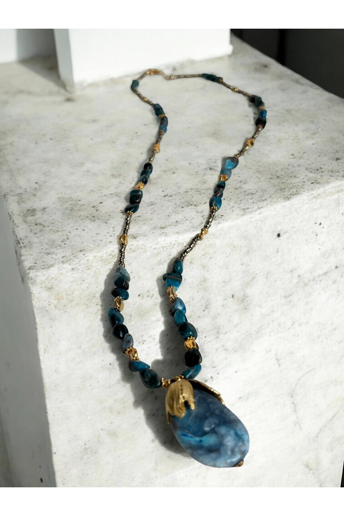 Milena VIP Doğal Taş Kolye