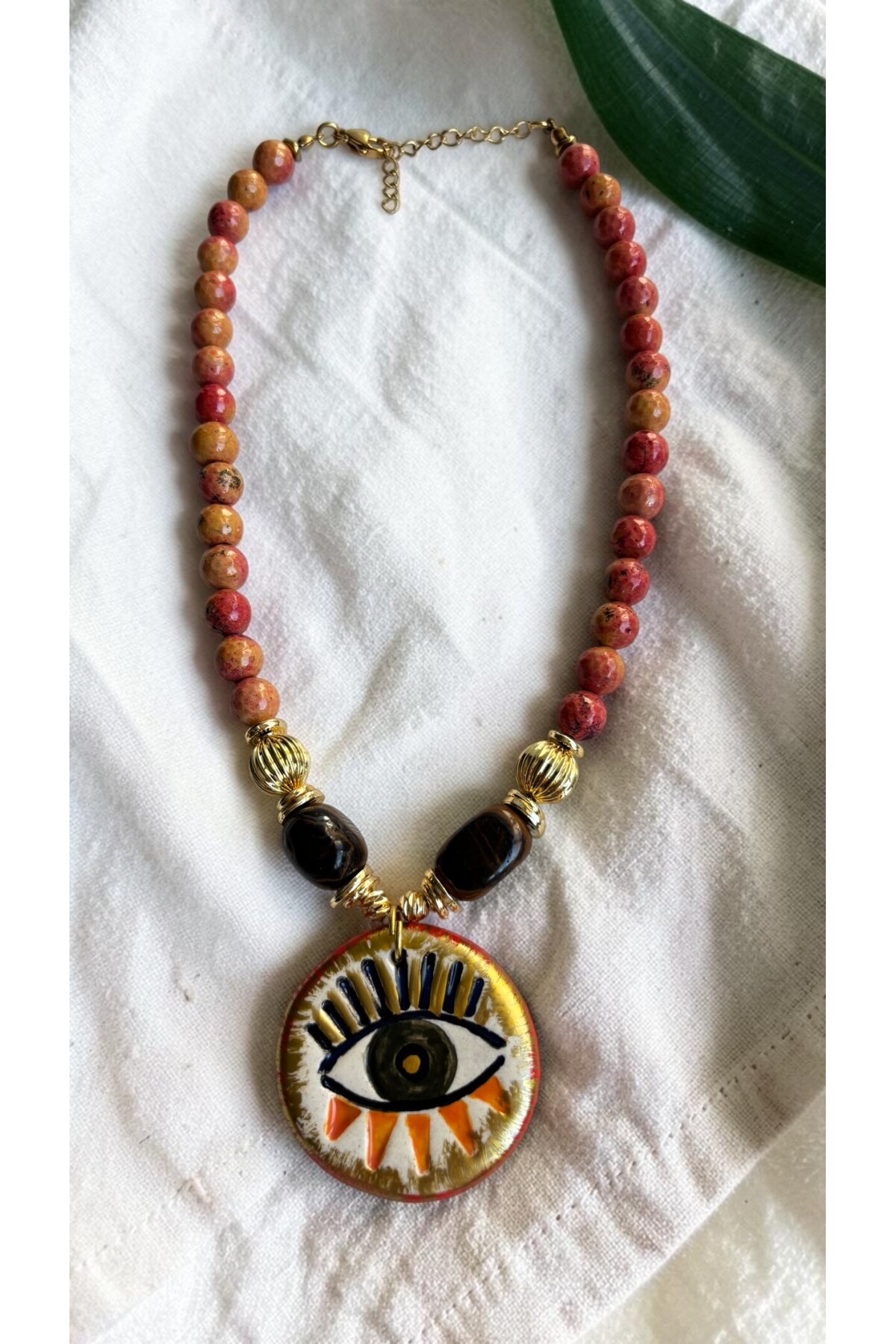 Bodrum Cam Eye Etnik Kolye