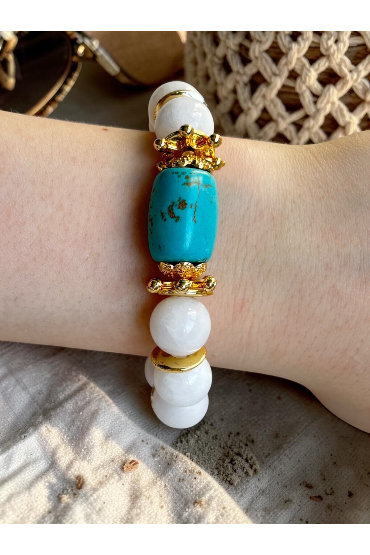 Bodrum Cam Taş Boncuk Bilezik