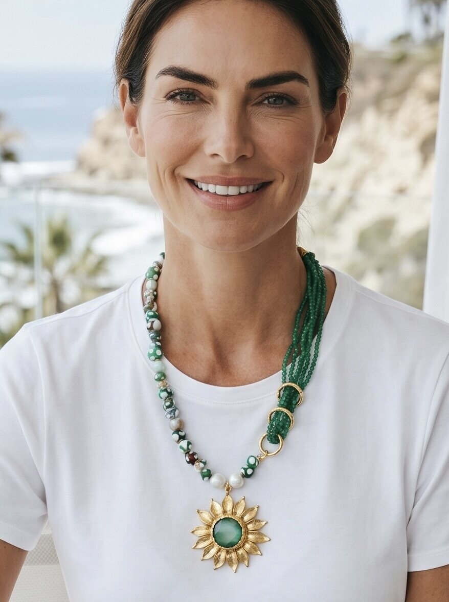 Çimea VIP Doğal Taş Kolye