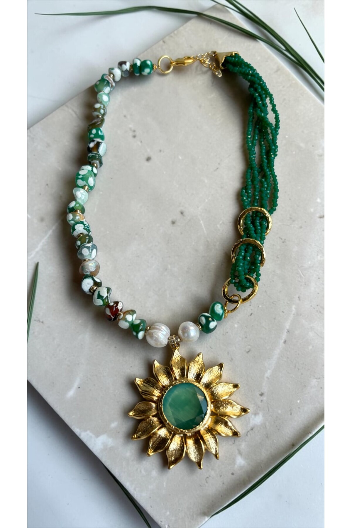 Çimea VIP Doğal Taş Kolye