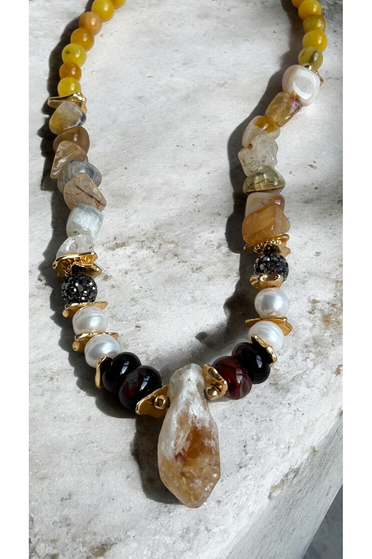 Kıkı VIP Doğal Taş Kolye