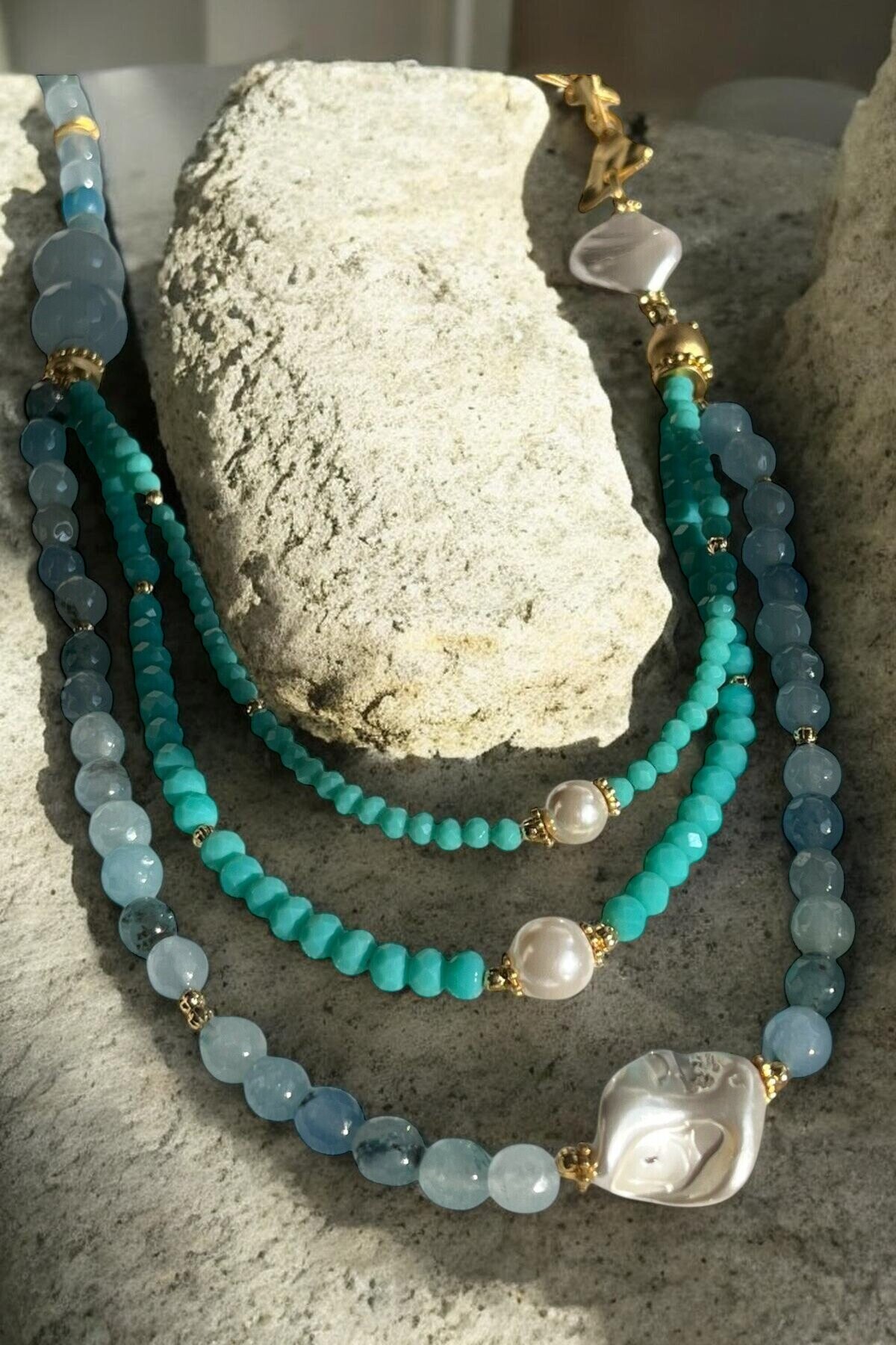 Lina VIP Doğal Taş Kolye