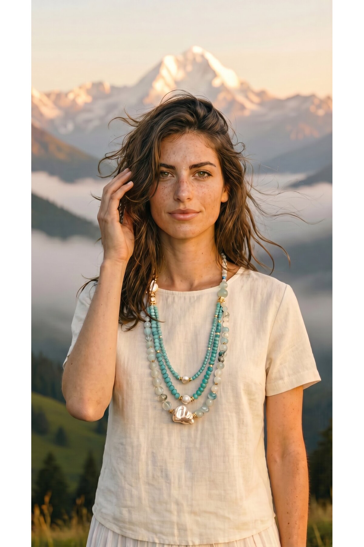 Lina VIP Doğal Taş Kolye