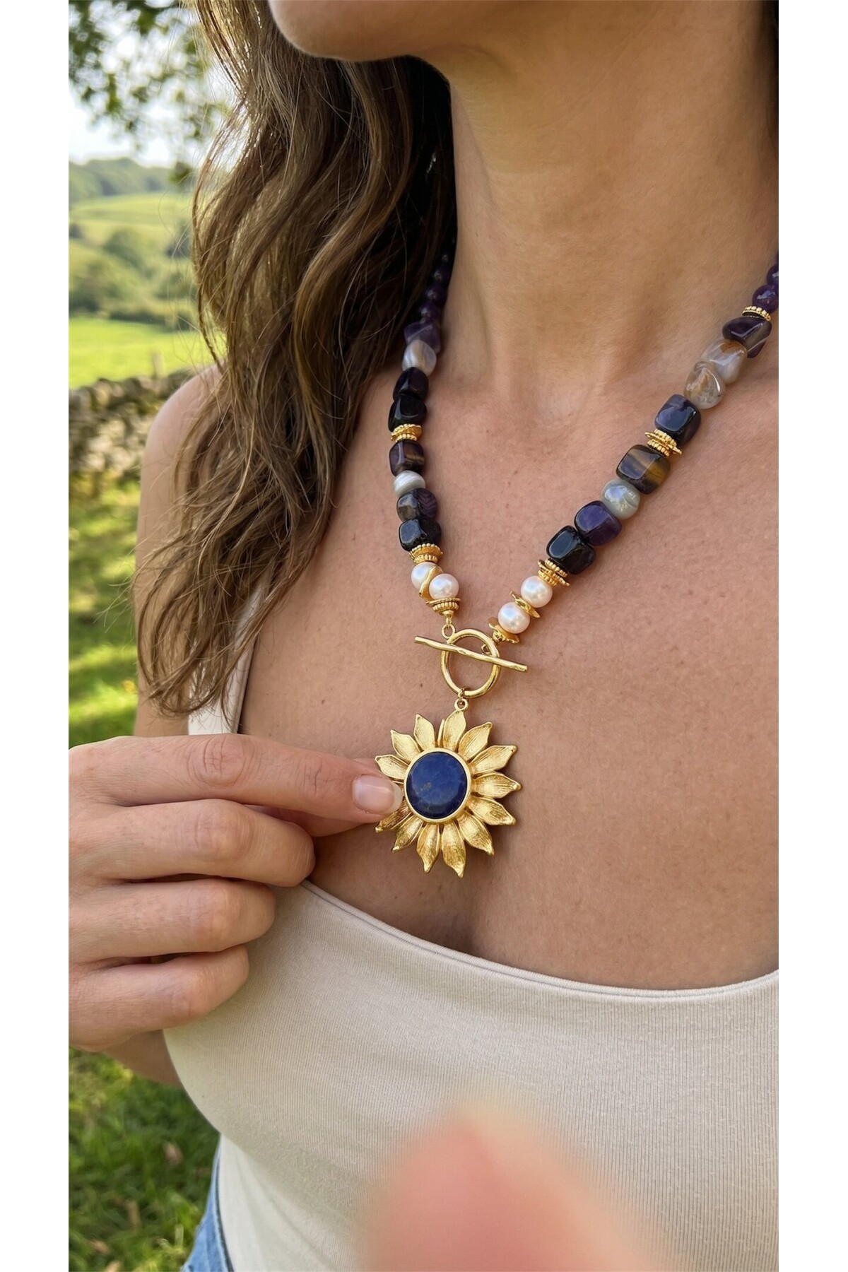 Moon VIP Doğal Taş Kolye