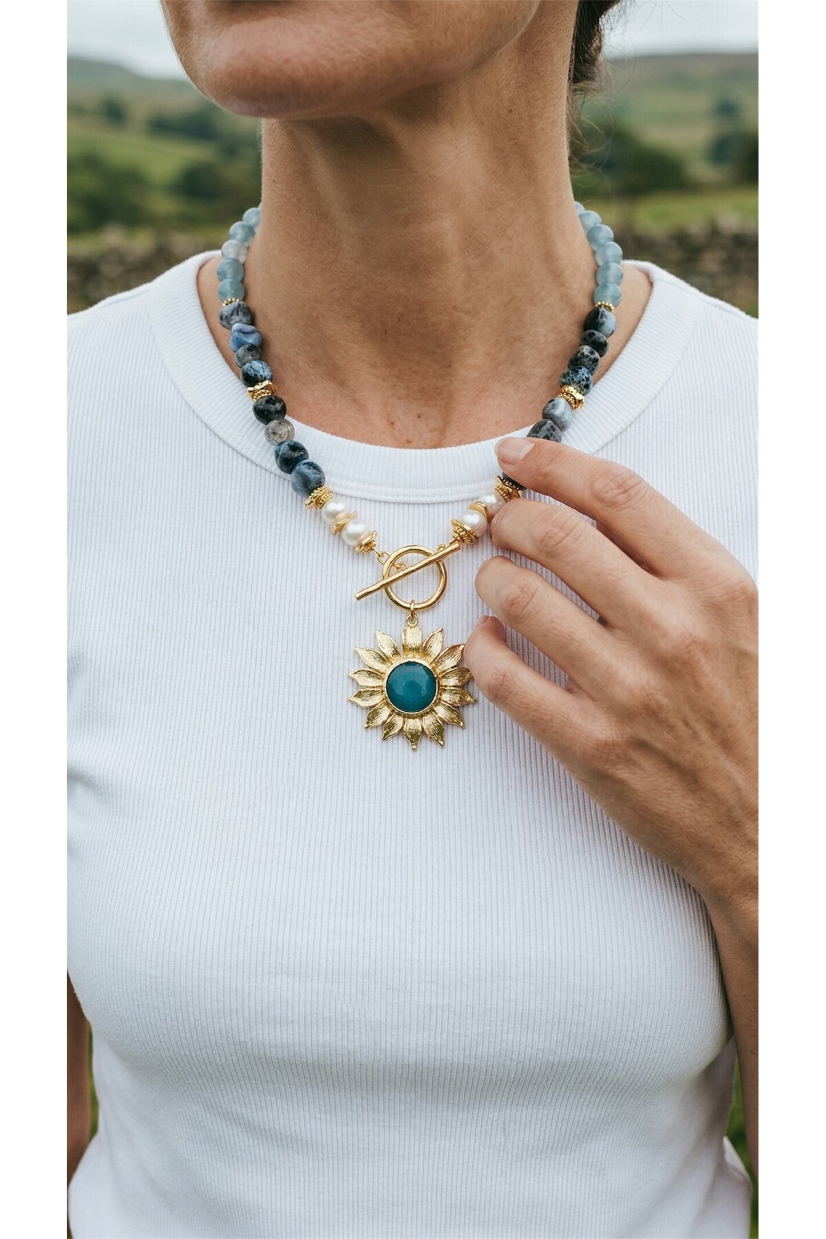 Moon VIP Doğal Taş Kolye