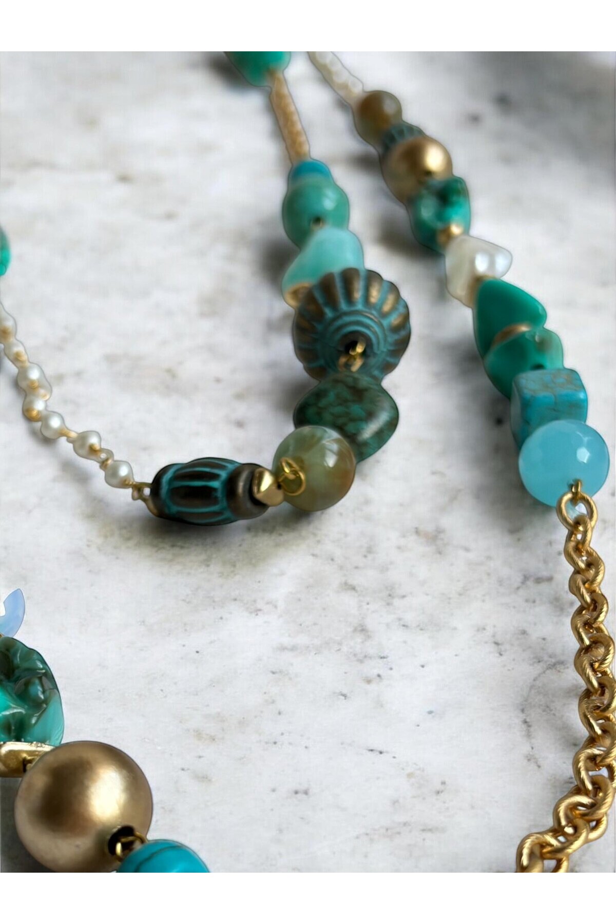 Pantonette VIP Doğal Taş Kolye