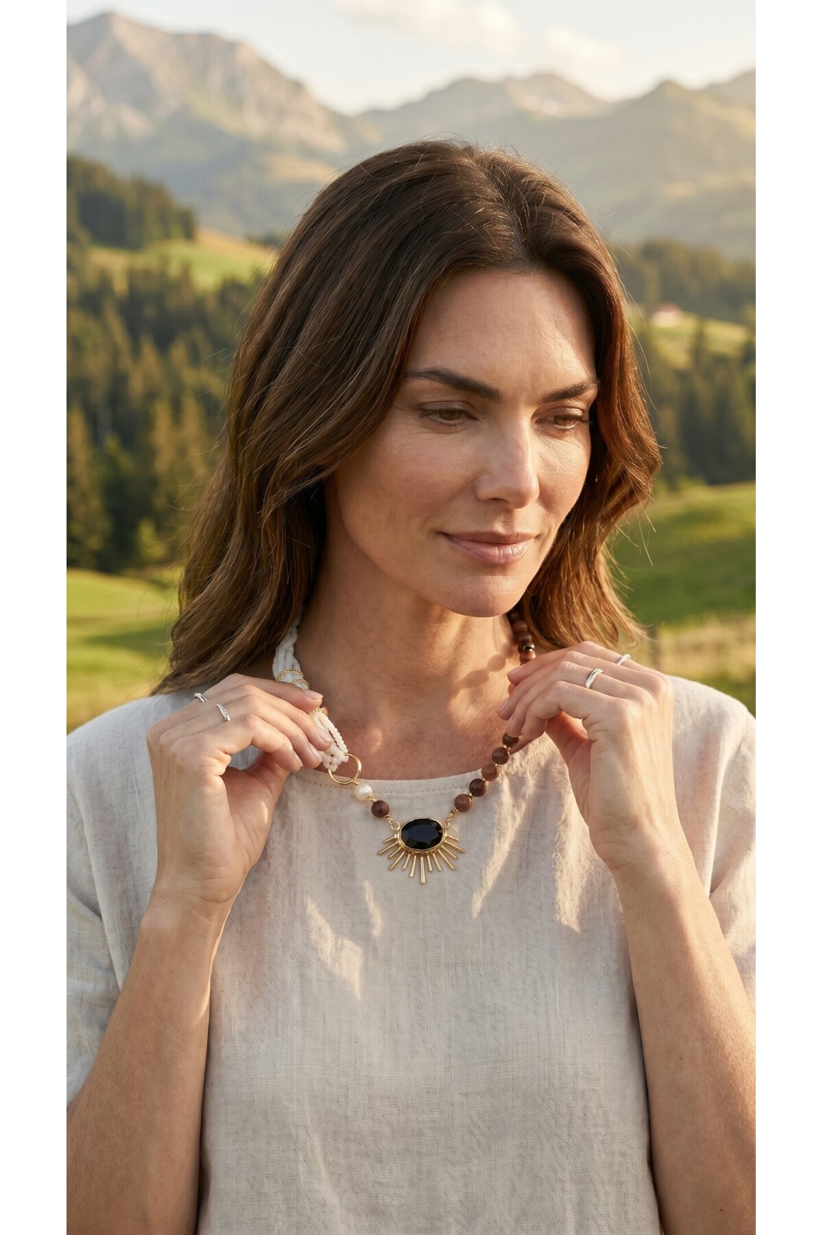 Suun VIP Doğal Taş Kolye