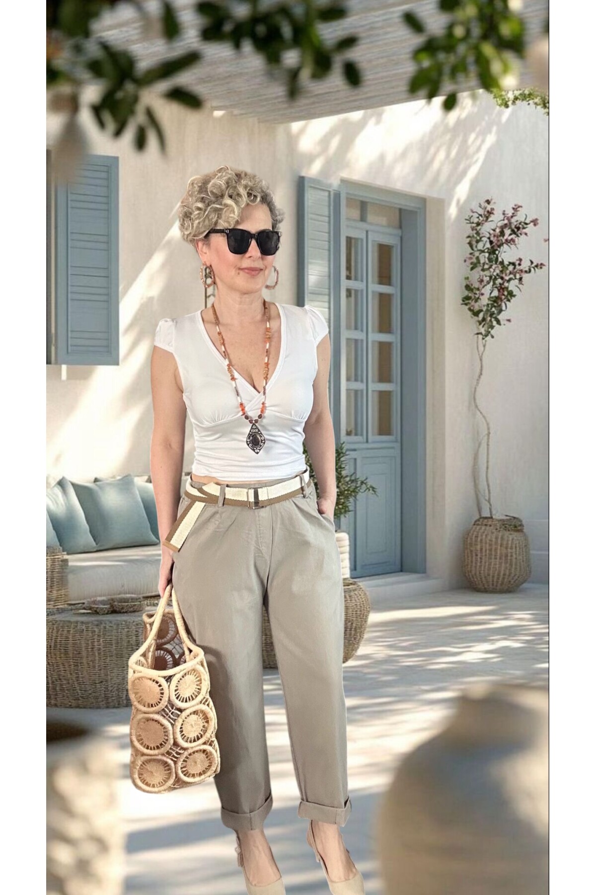 Vicco İtalyan Balon Kemerli Pantolon Fango