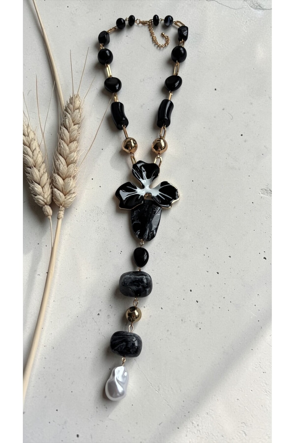 ZRA Modell Çiçek Kolye Kahve