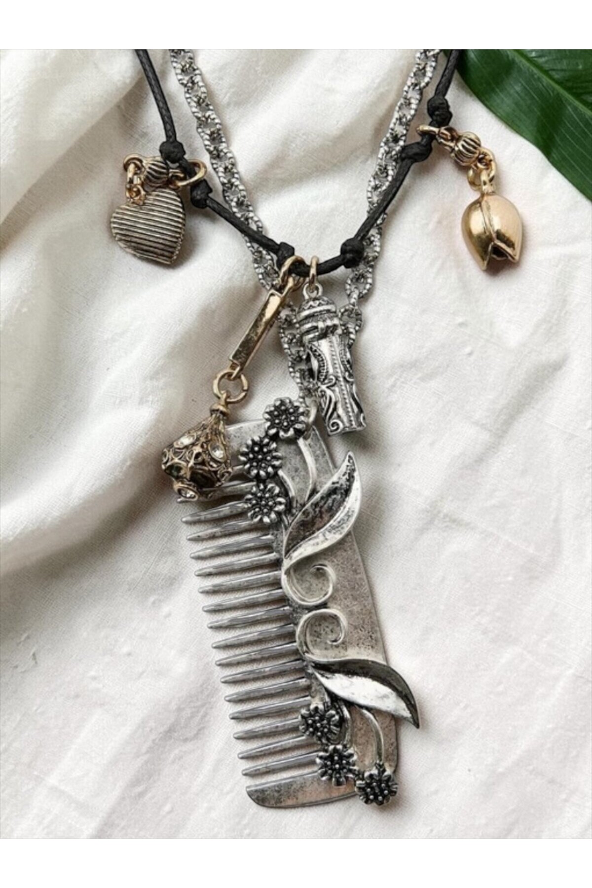 ZRA Modell Seliwi Çoklu Silver Gold  Kolye