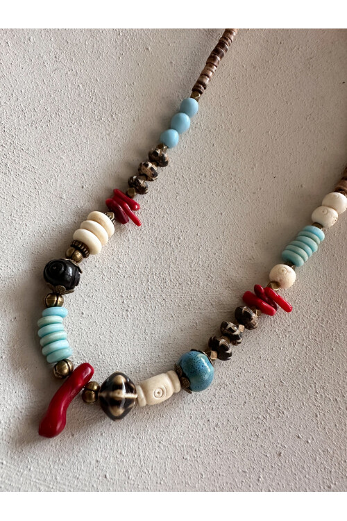 Carry Doğal Taş Etnik Kolye