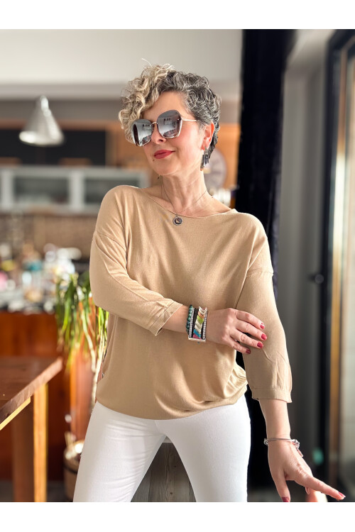 Cuppa Yuvarlak Yaka Mevsimlik Vizon Basic Triko