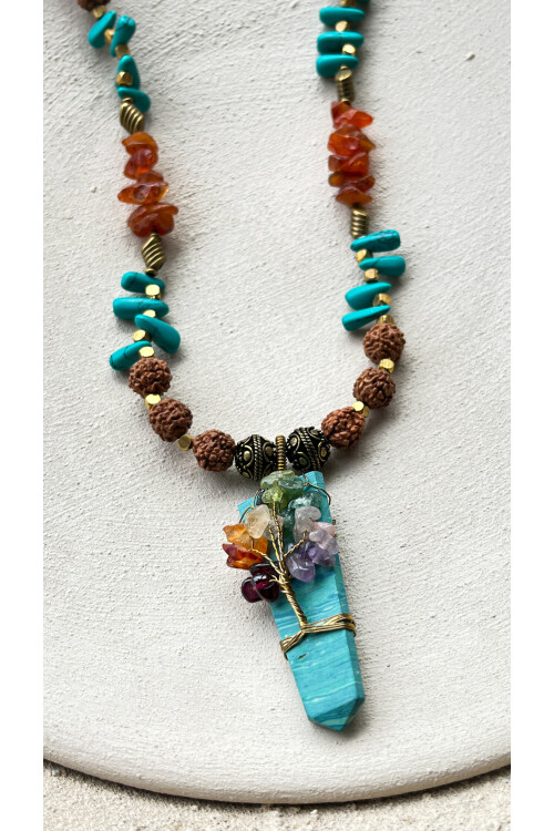 Edge Doğal Taş Etnik Kolye