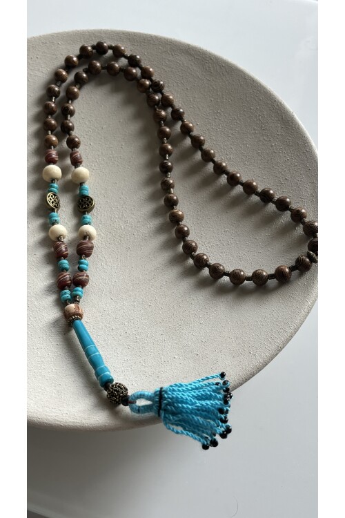 Fenyo Doğal Etnik Taş Kolye