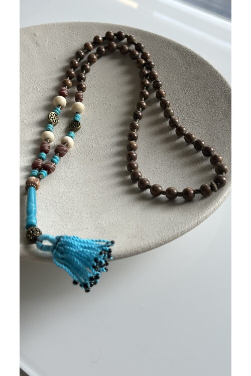 Fenyo Doğal Etnik Taş Kolye