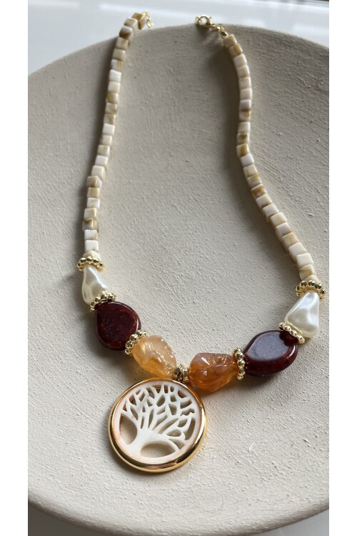 Kisci Pirinç Tasarım Kolye