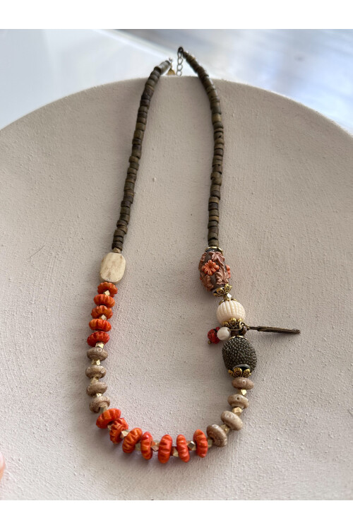 Lokki Doğal Taş Etnik Kolye