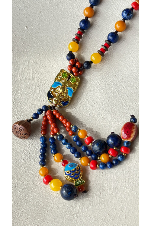 Muse Doğal Taş Etnik Kolye